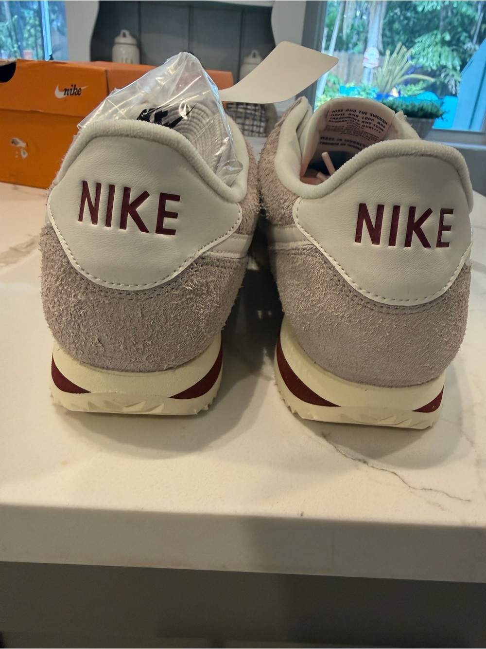 Nike Men’s Suede Retro Runner Sneakers - Light Gray/White - Picture 2 of 10